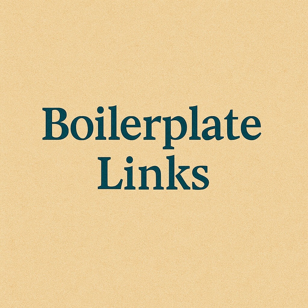 Boilerplate Links