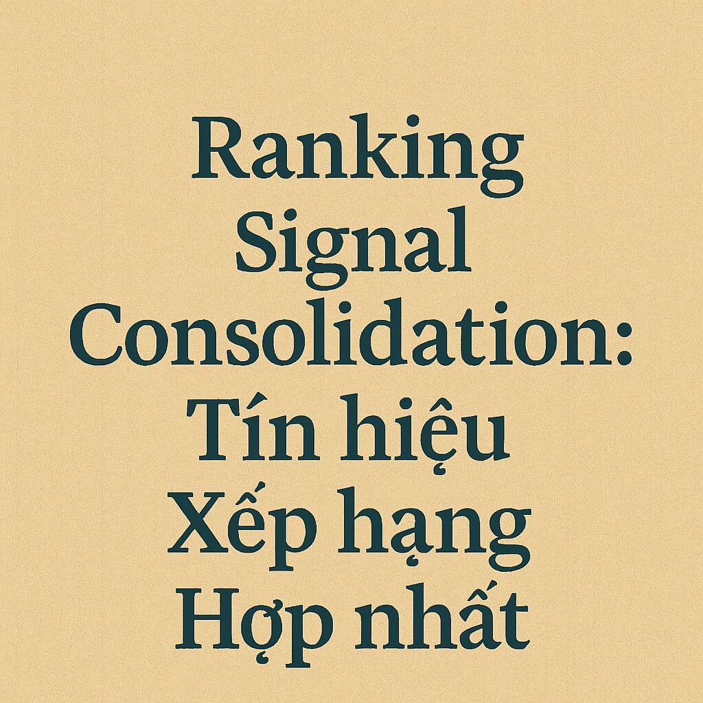 Ranking Signal Consolidation: Tín hiệu Xếp hạng Hợp nhất